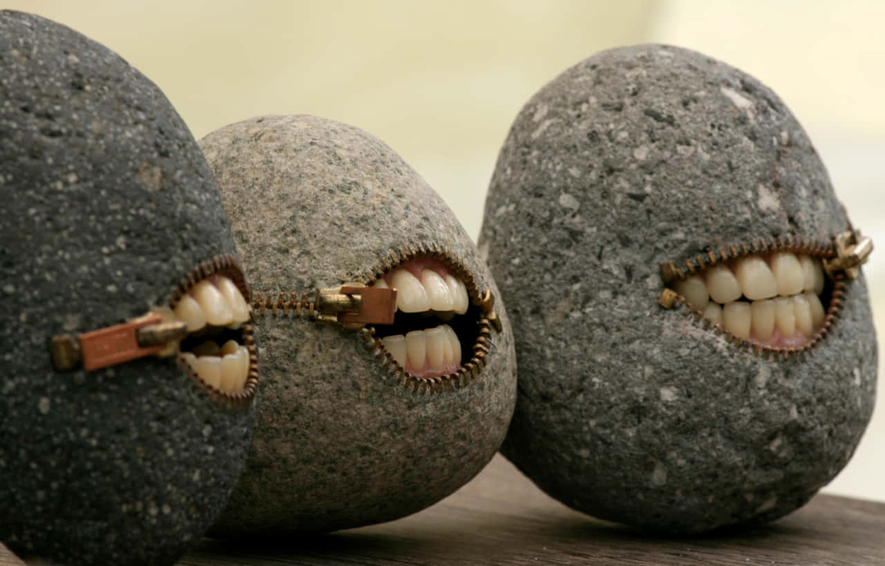 Rock Zipper Mouths Artwork Background