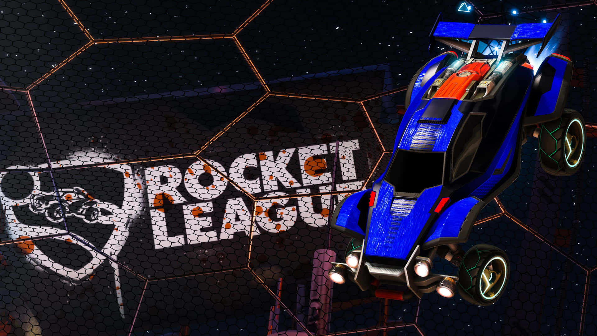 Rocket League 4k Blue Octane Background