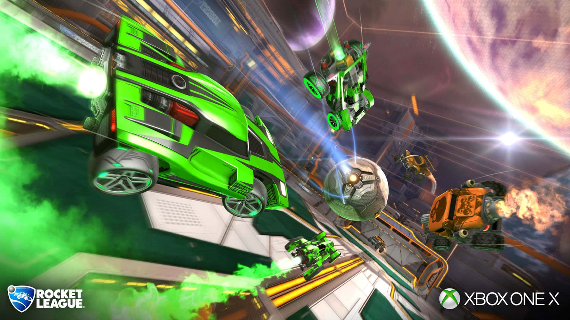 Rocket League 4k Xbox One Splash Art