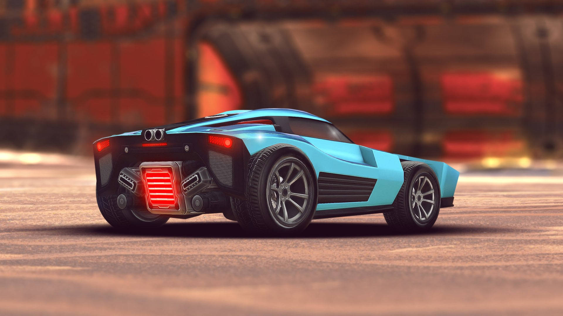 Rocket League Hd Light Blue Car Background