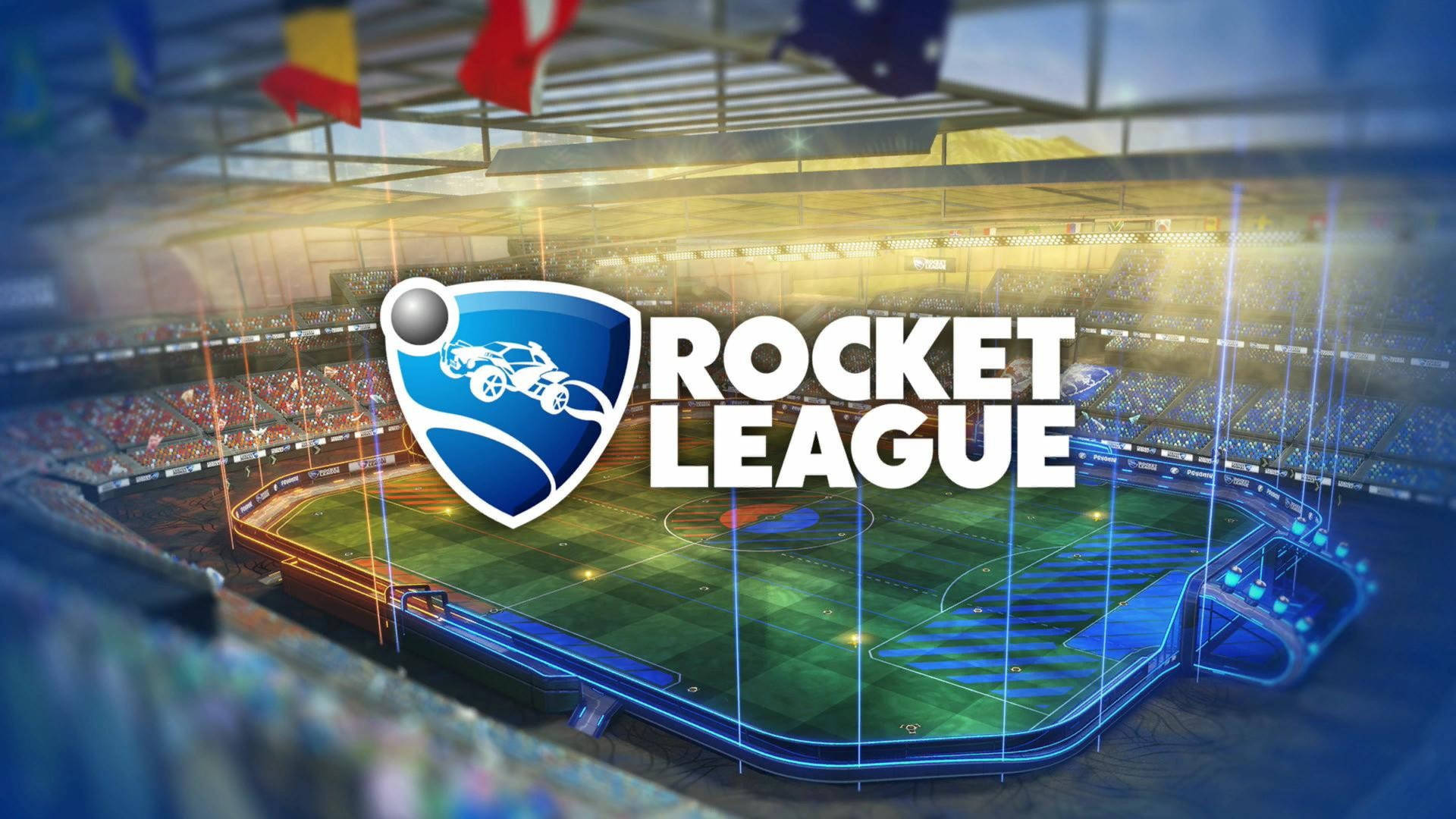 Rocket League Hd Logo On Field Background