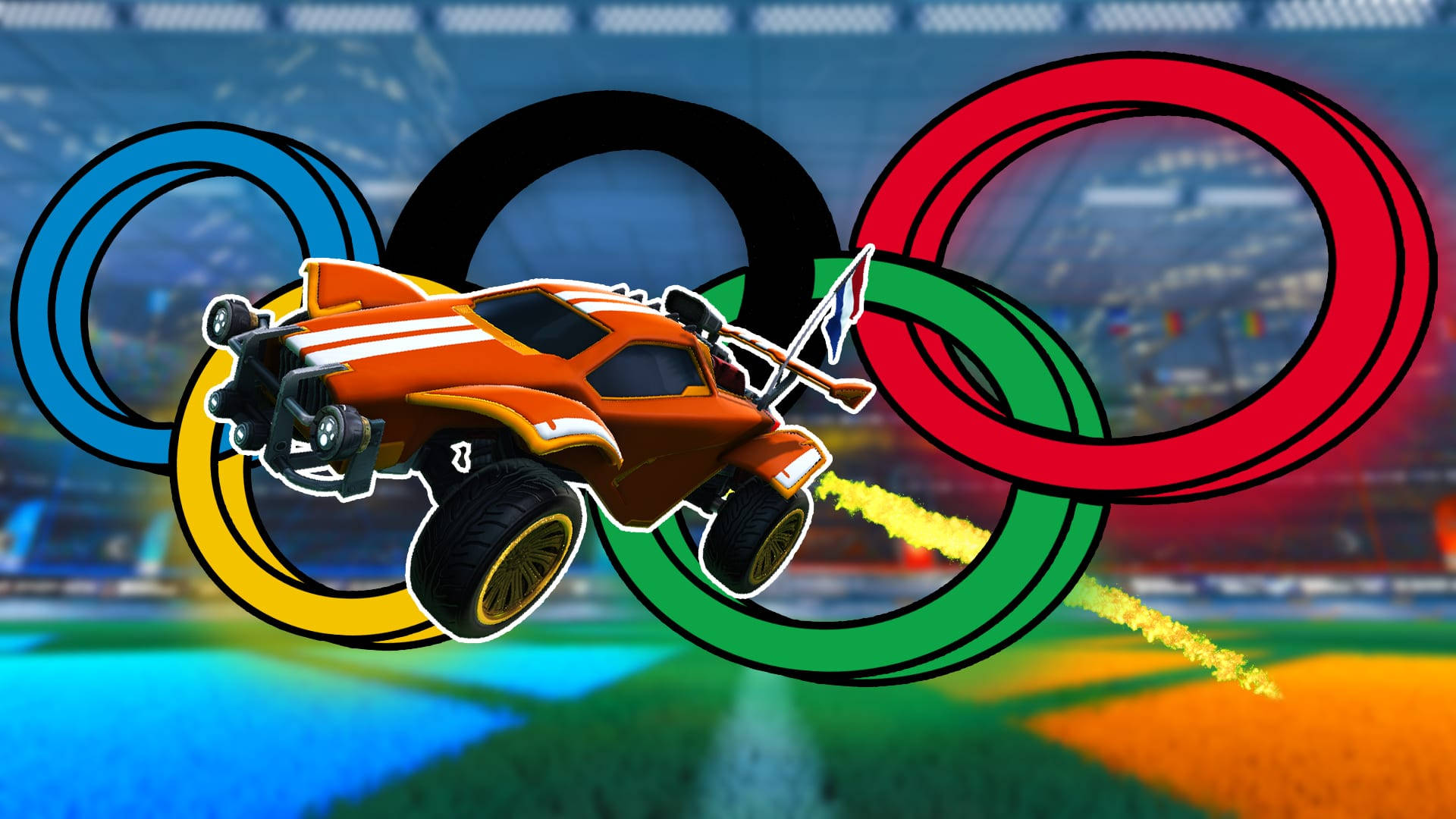 Rocket League Olympics Cover Background