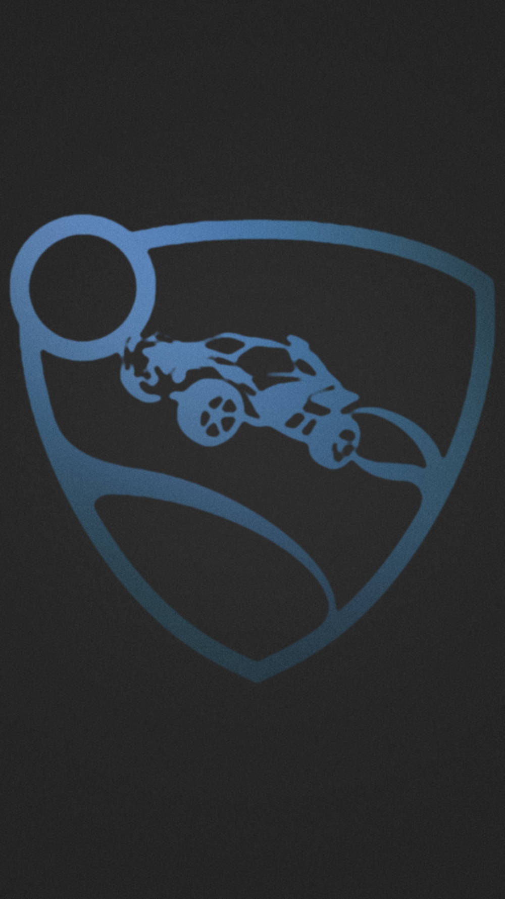 Rocket League Phone Badge Black And Blue Background