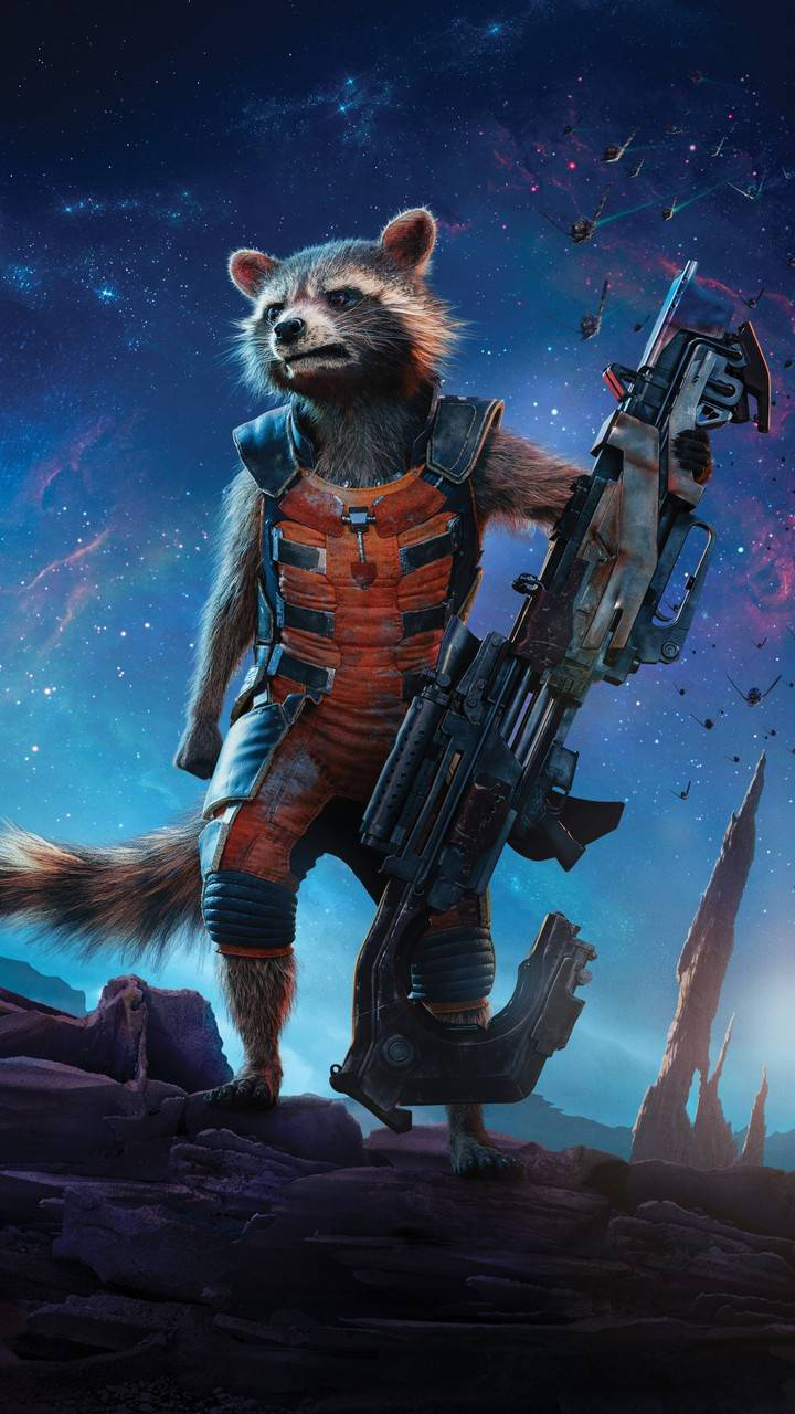 Rocket Raccoon Marvel Iphone X Background