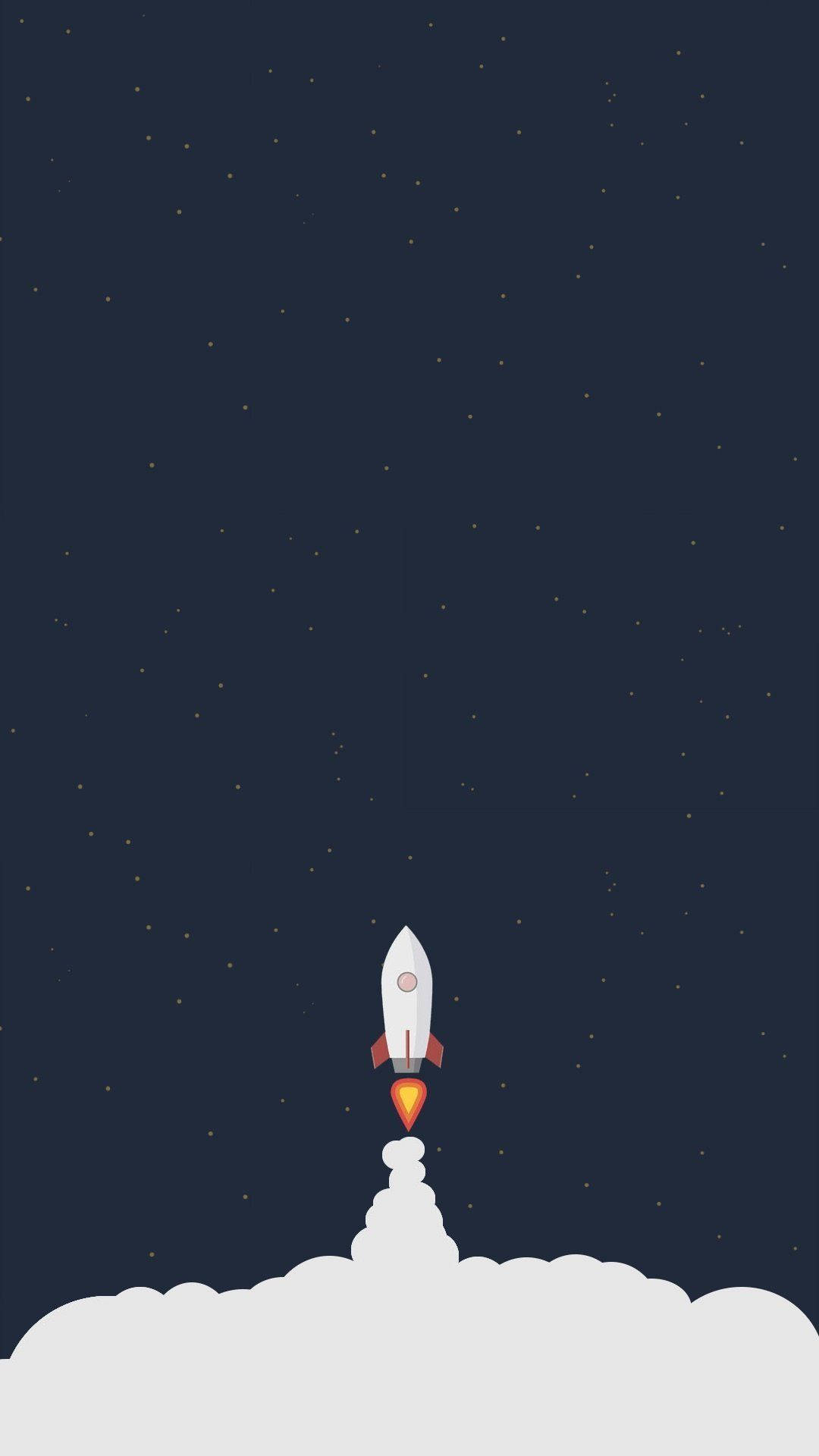 Rocket Taking Off Illustration Background