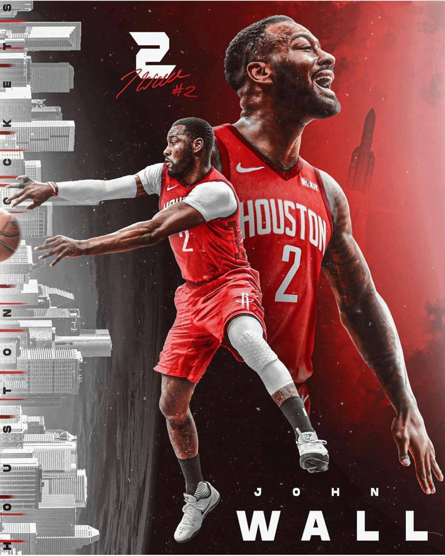 Rockets Player John Wall Background