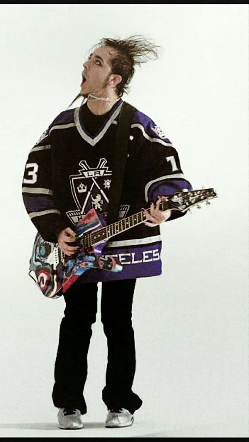 Rocking Guitaristin Hockey Jersey