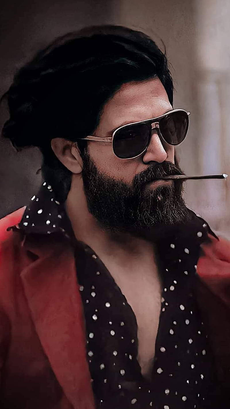 Rocking Star Yash Smoking Background