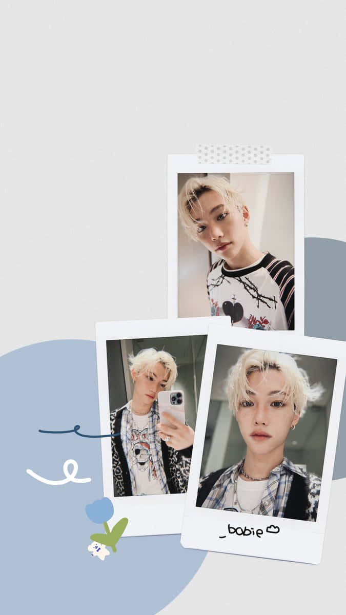 Rocking The Stage In Seoul, South Korea — Felix, A Member Of Stray Kids. Background