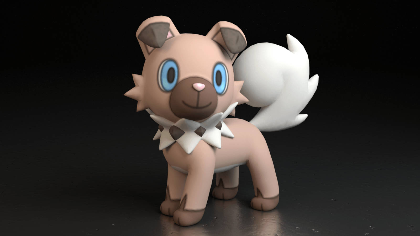 Rockruff In 3d