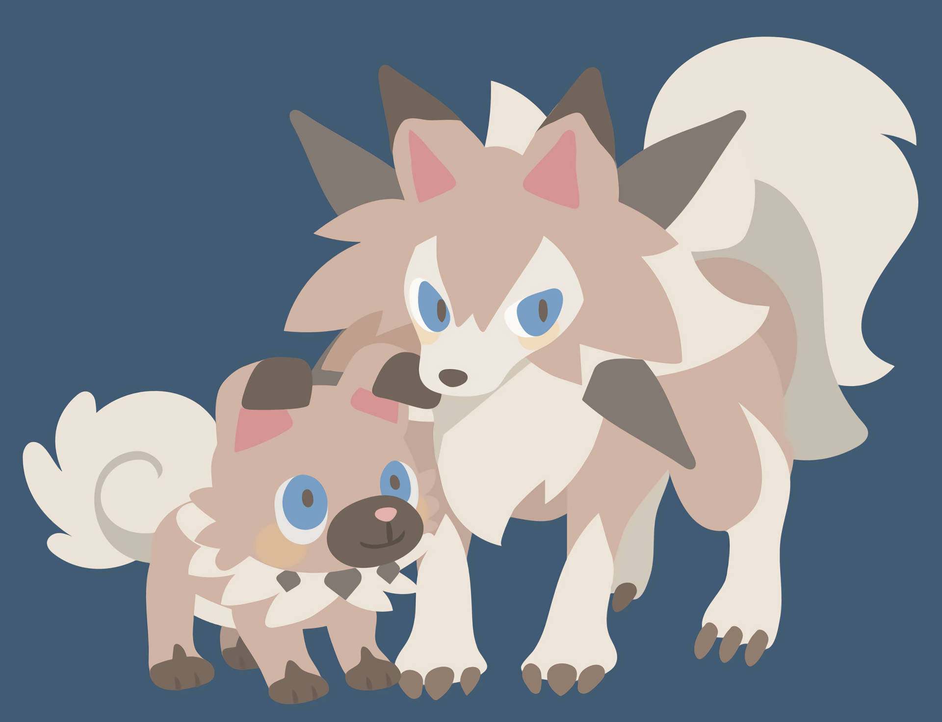 Rockruff With Midday Lycanroc