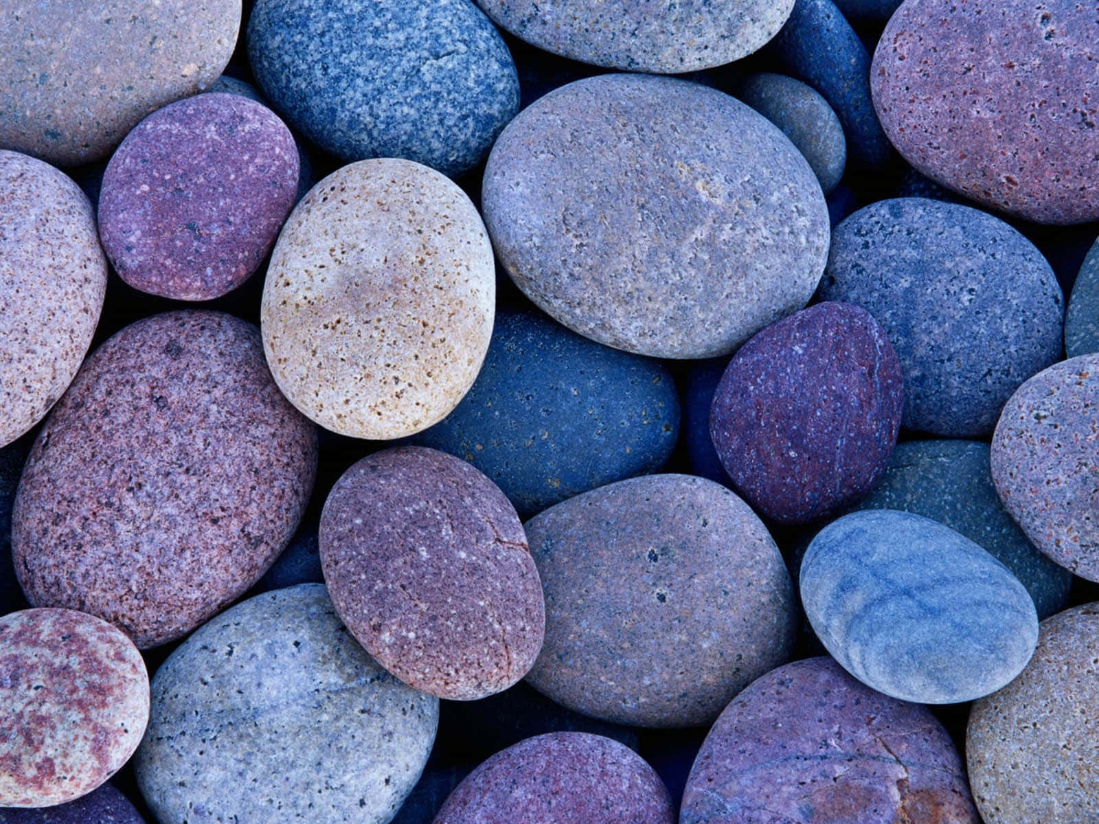 Rocks Blue Purple Gravel Stones