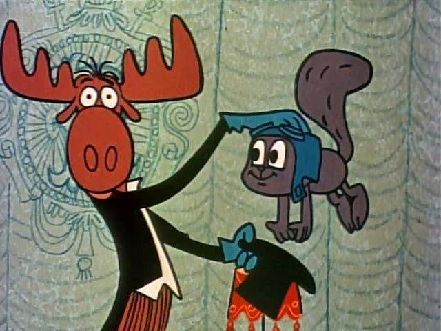 Rocky And Bullwinkle Comic Drawing
