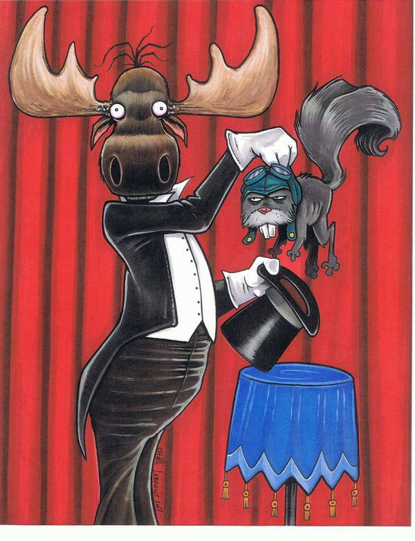 Rocky And Bullwinkle Magic Performance Background