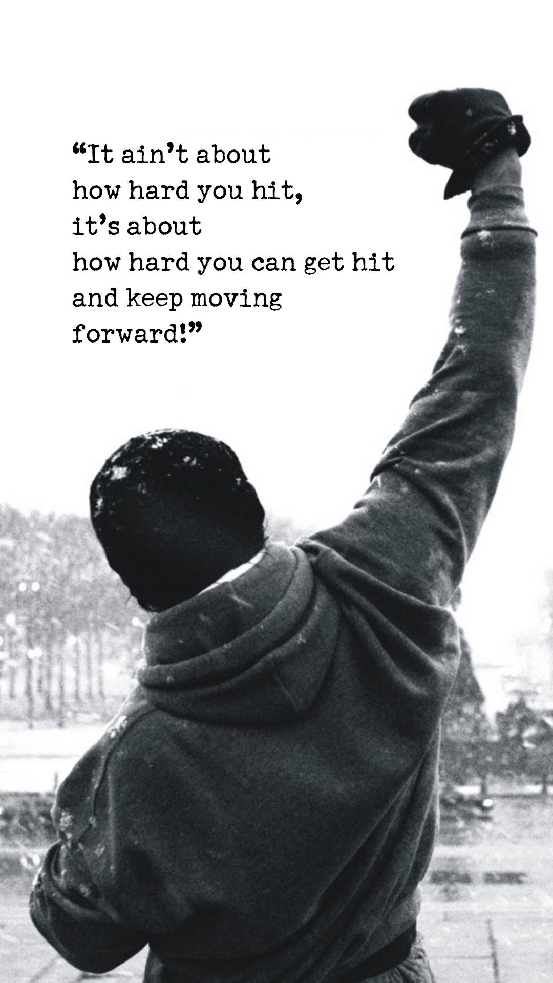 Rocky Balboa Quotes Motivational Mobile Background