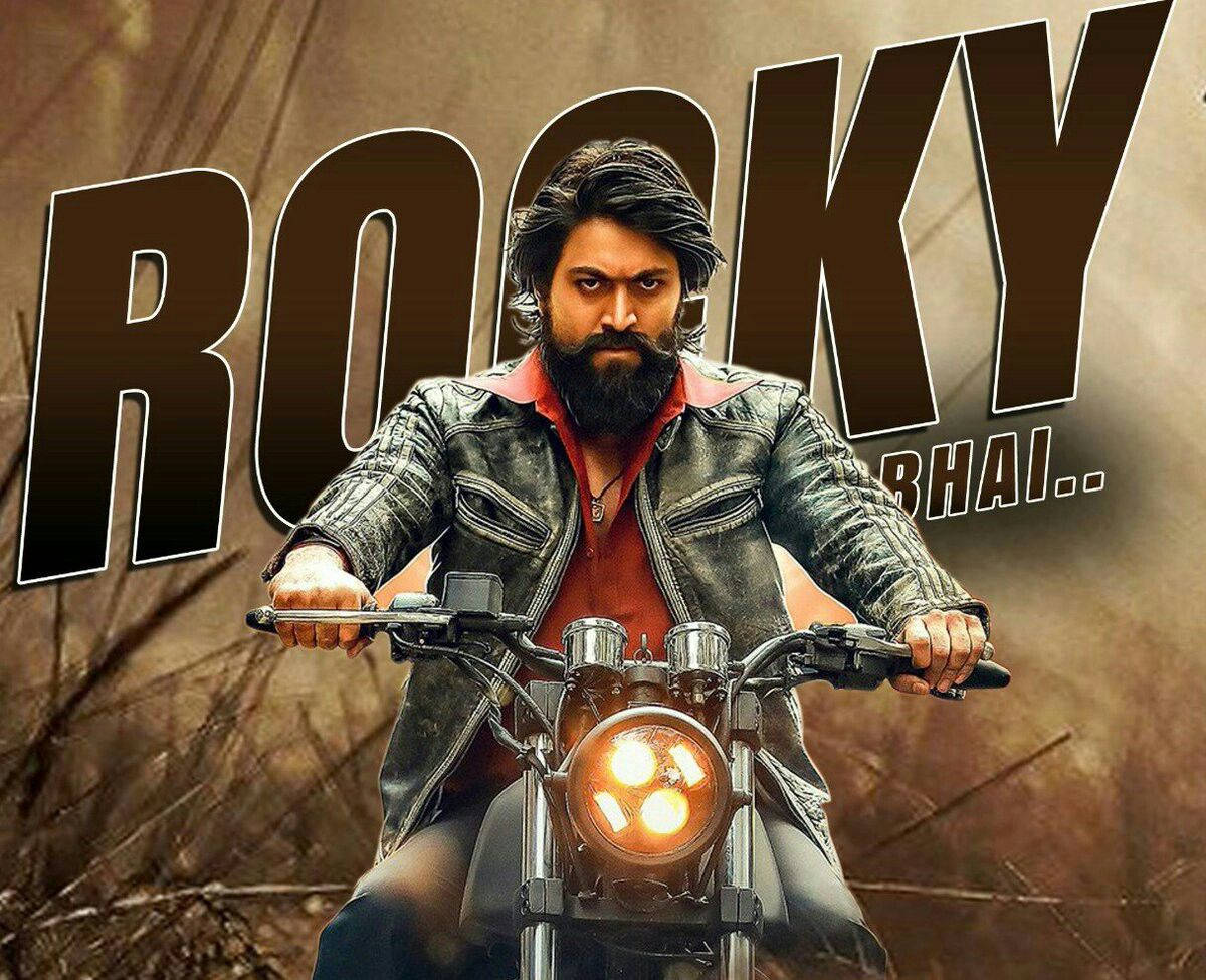 Rocky Bhai Rider Poster Background