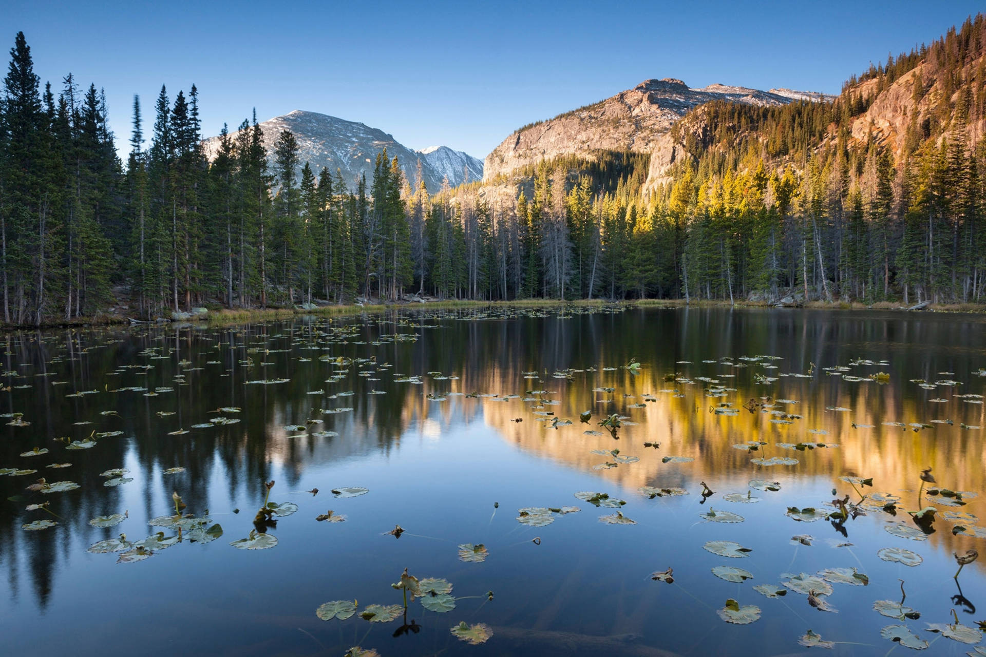 Rocky Mountain Colorado Lake Background