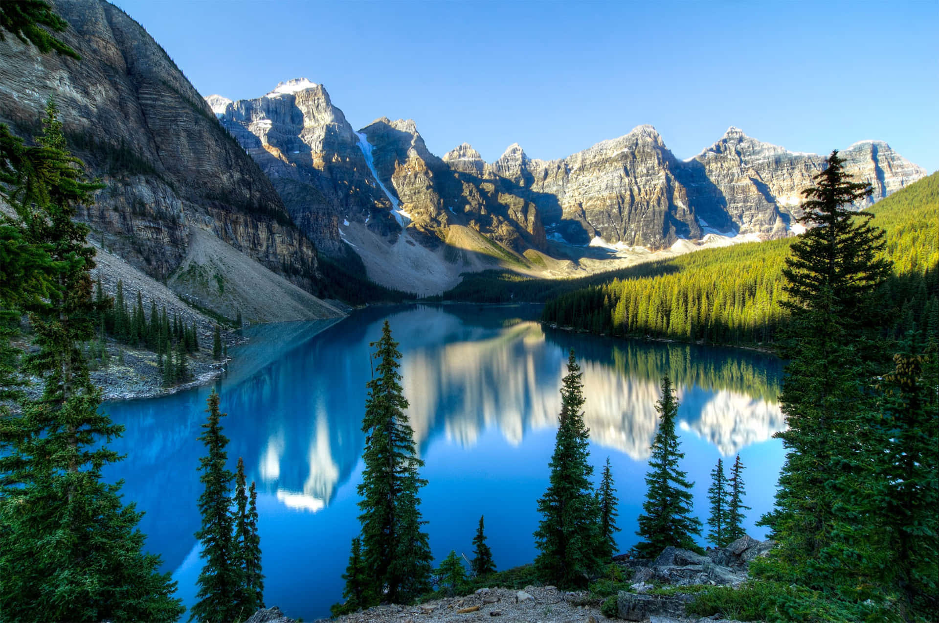 Rocky Mountains Clear Water Fine Trees