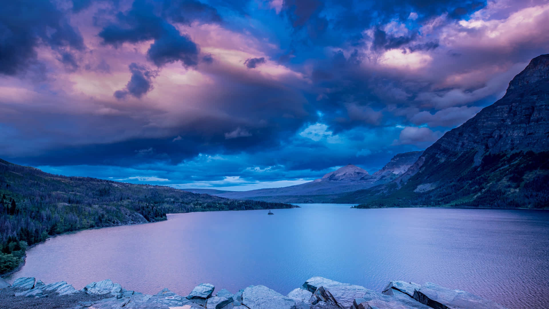 Rocky Mountains Glacier National Park Background