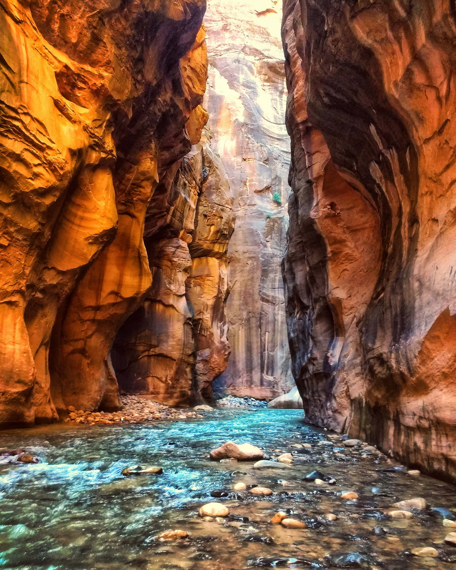 Rocky Mountains Narrows Mountain Pass Background