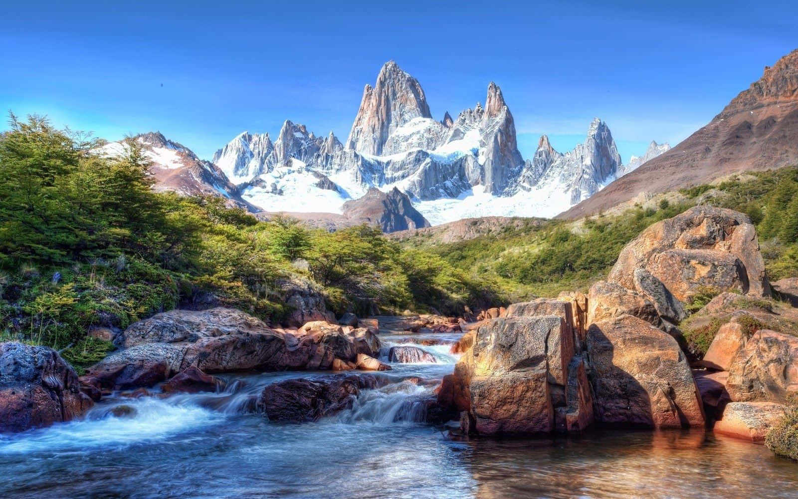 Rocky Mountains North America Landscape Background