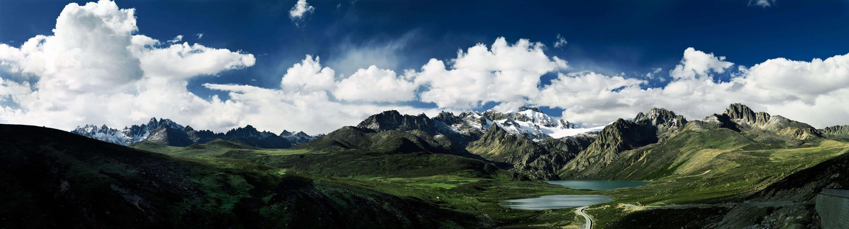 Rocky Mountains Panoramic Desktop Background