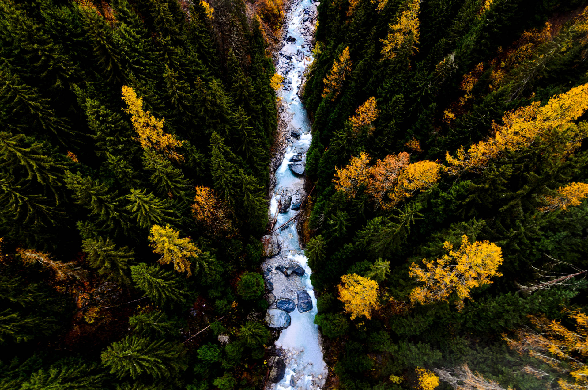 Rocky River Fall Desktop