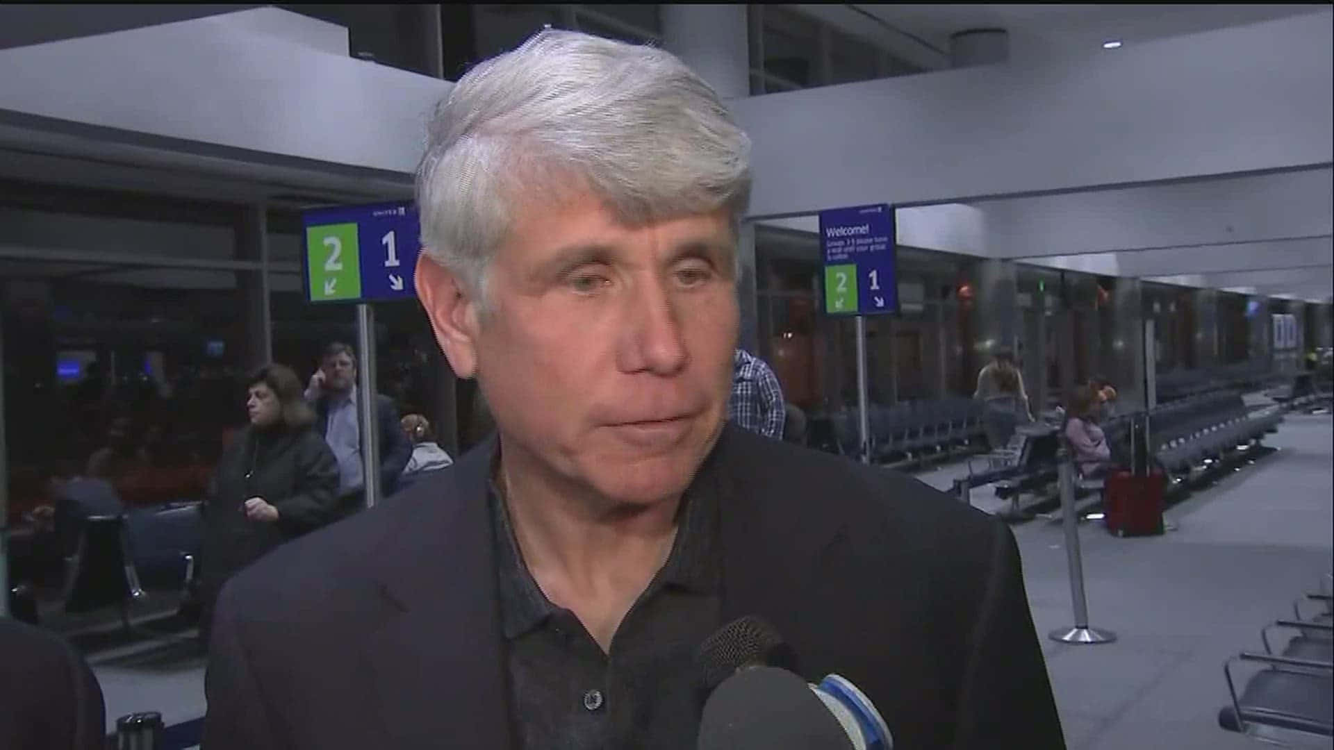 Rod Blagojevich In Airport