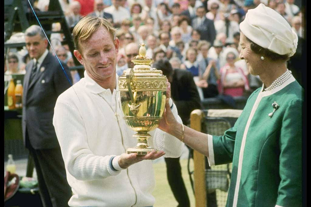 Rod Laver Meets Queen Elizabeth After Winning The 1968 Open Championships