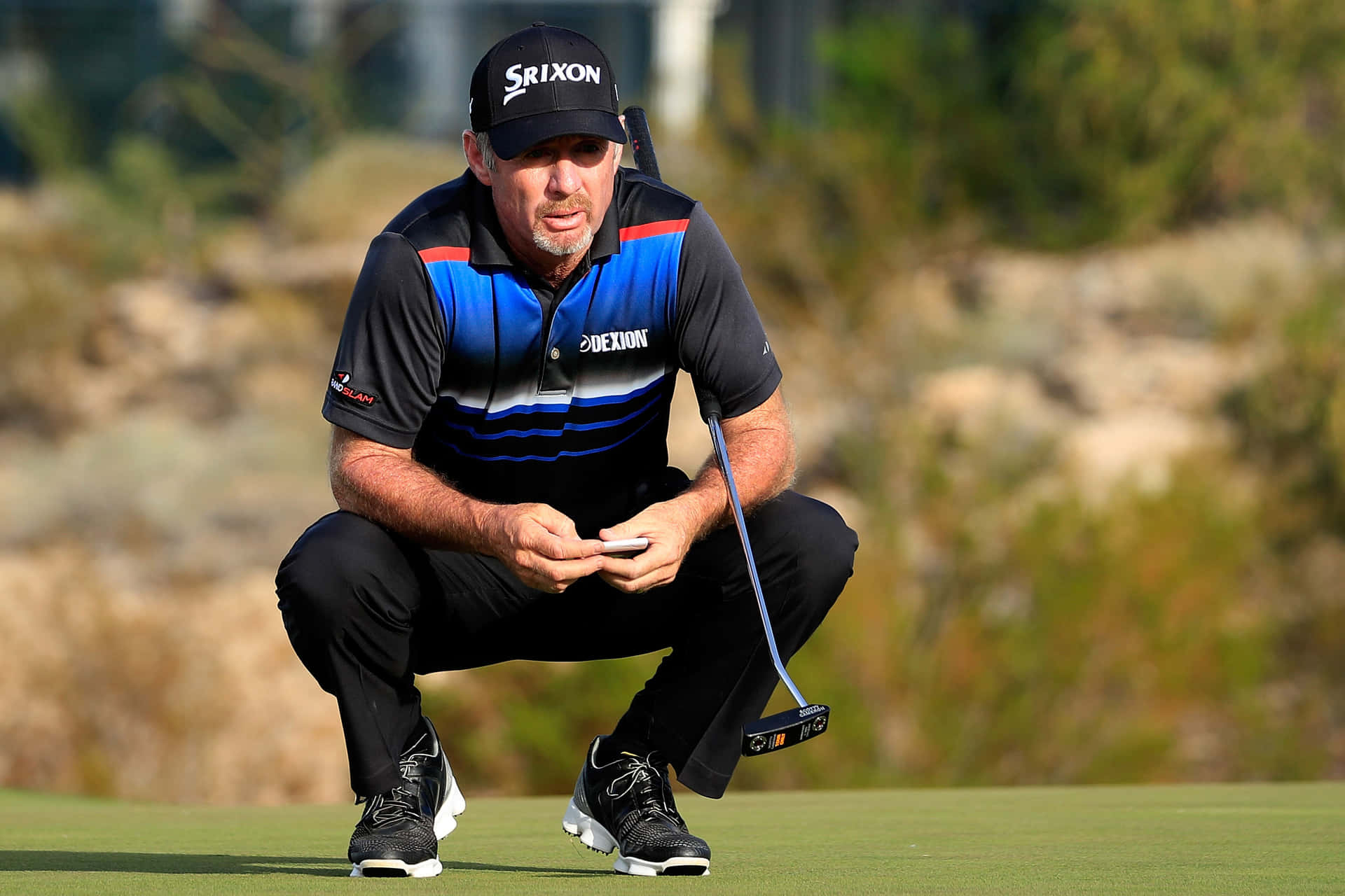 Rod Pampling Crouching Background