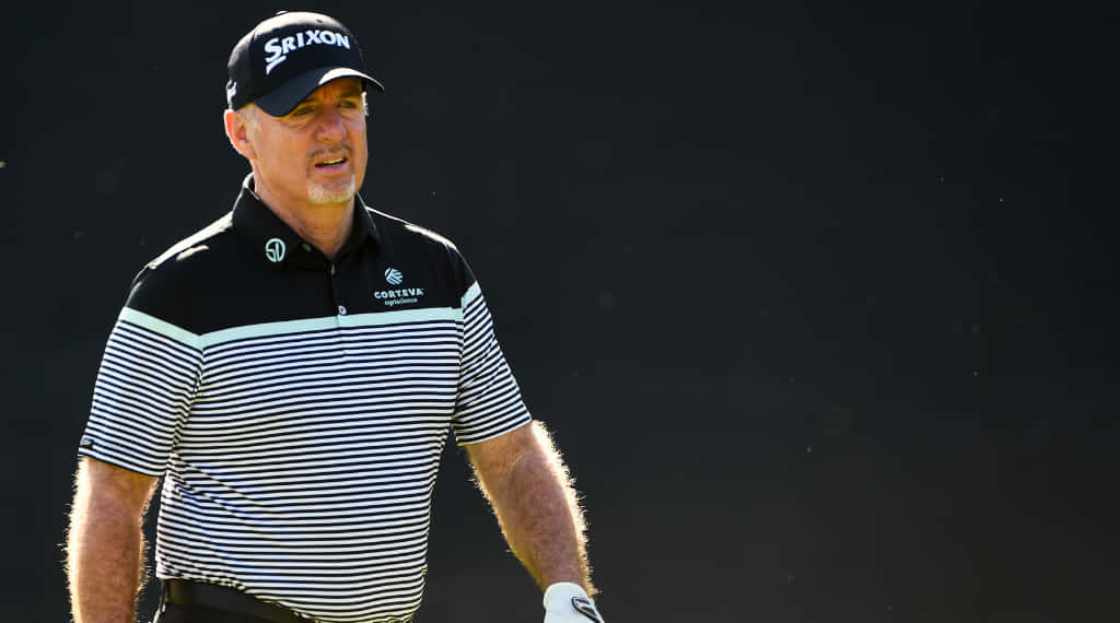 Rod Pampling In Striped Shirt Background