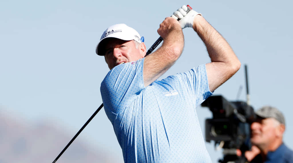 Rod Pampling Swinging Club During Match Background