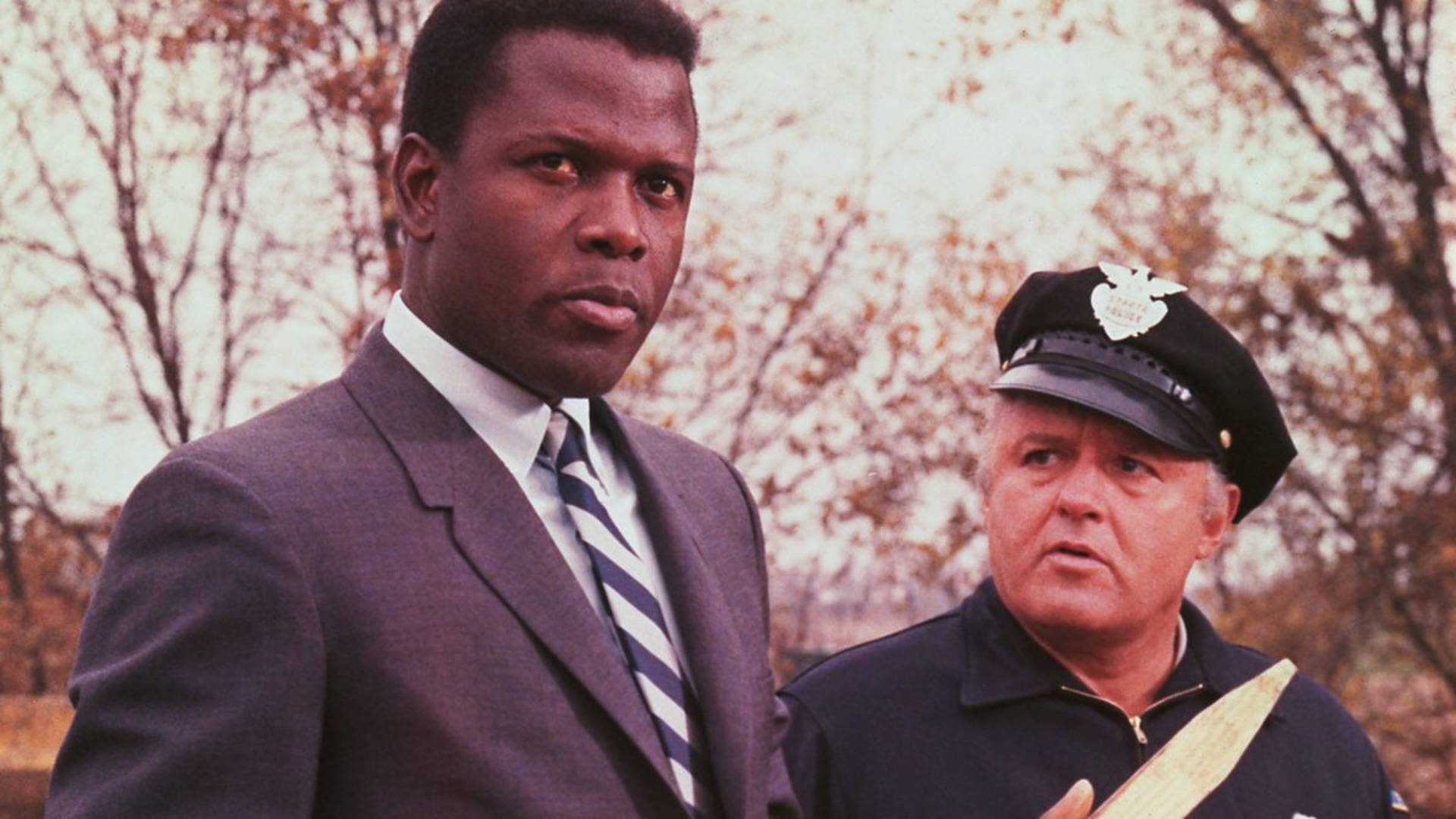 Rod Steiger And Sidney Poitier Still Background