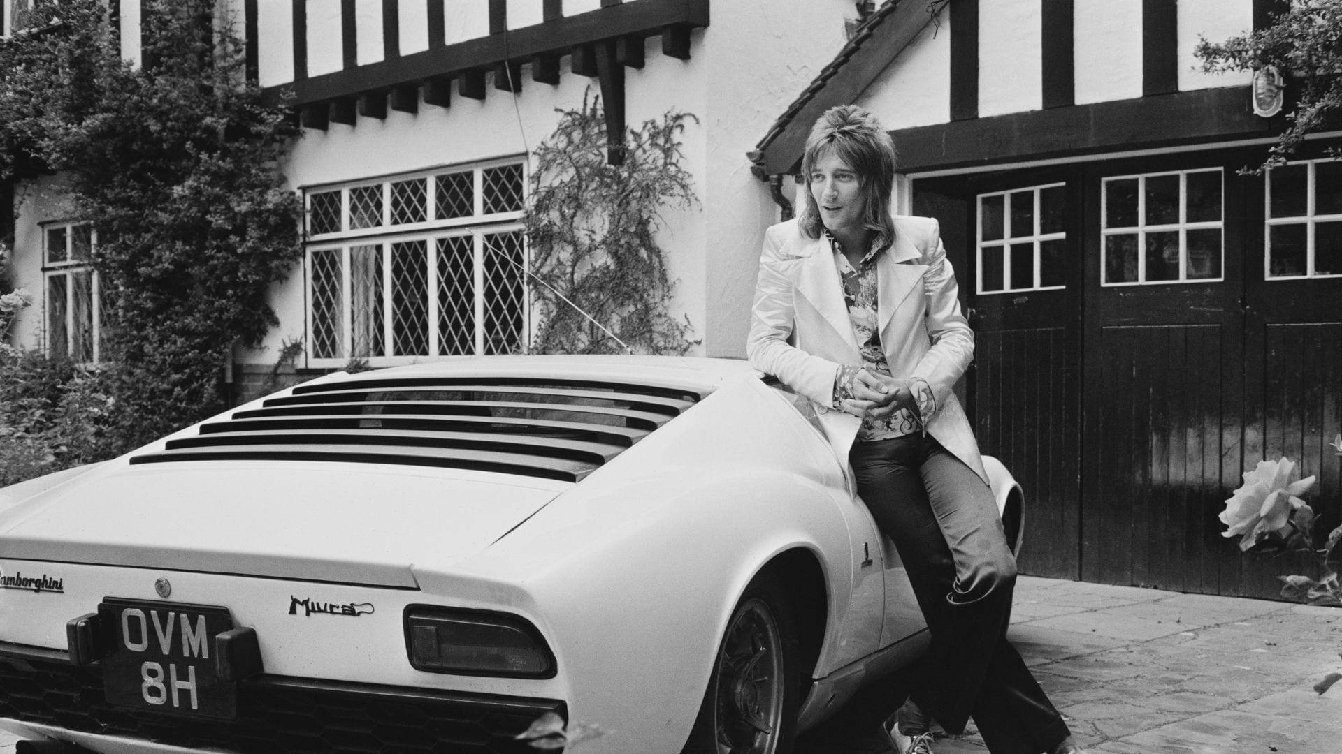 Rod Stewart Miura Maggie Lamborghini Background