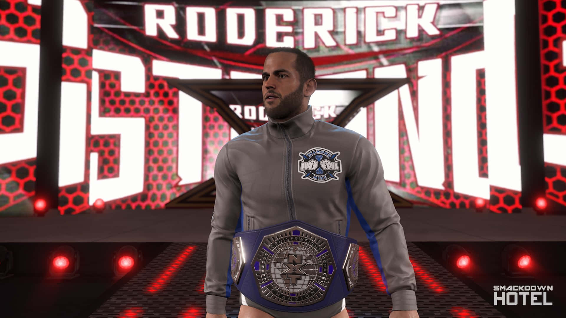 Roderick Strong In Wwe 2k Action Background