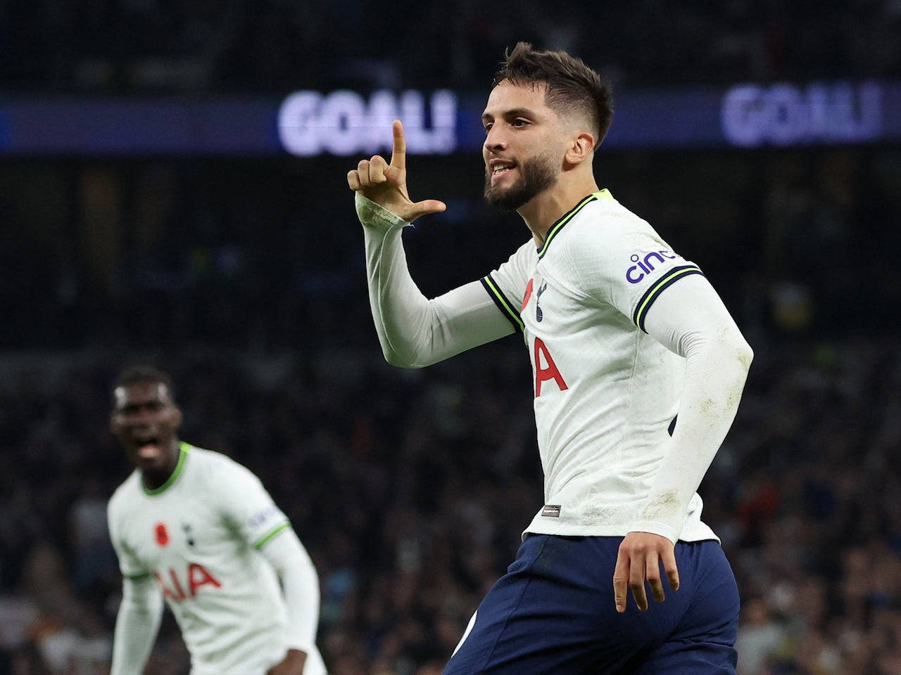 Rodrigo Bentancur Doing The L Sign Background