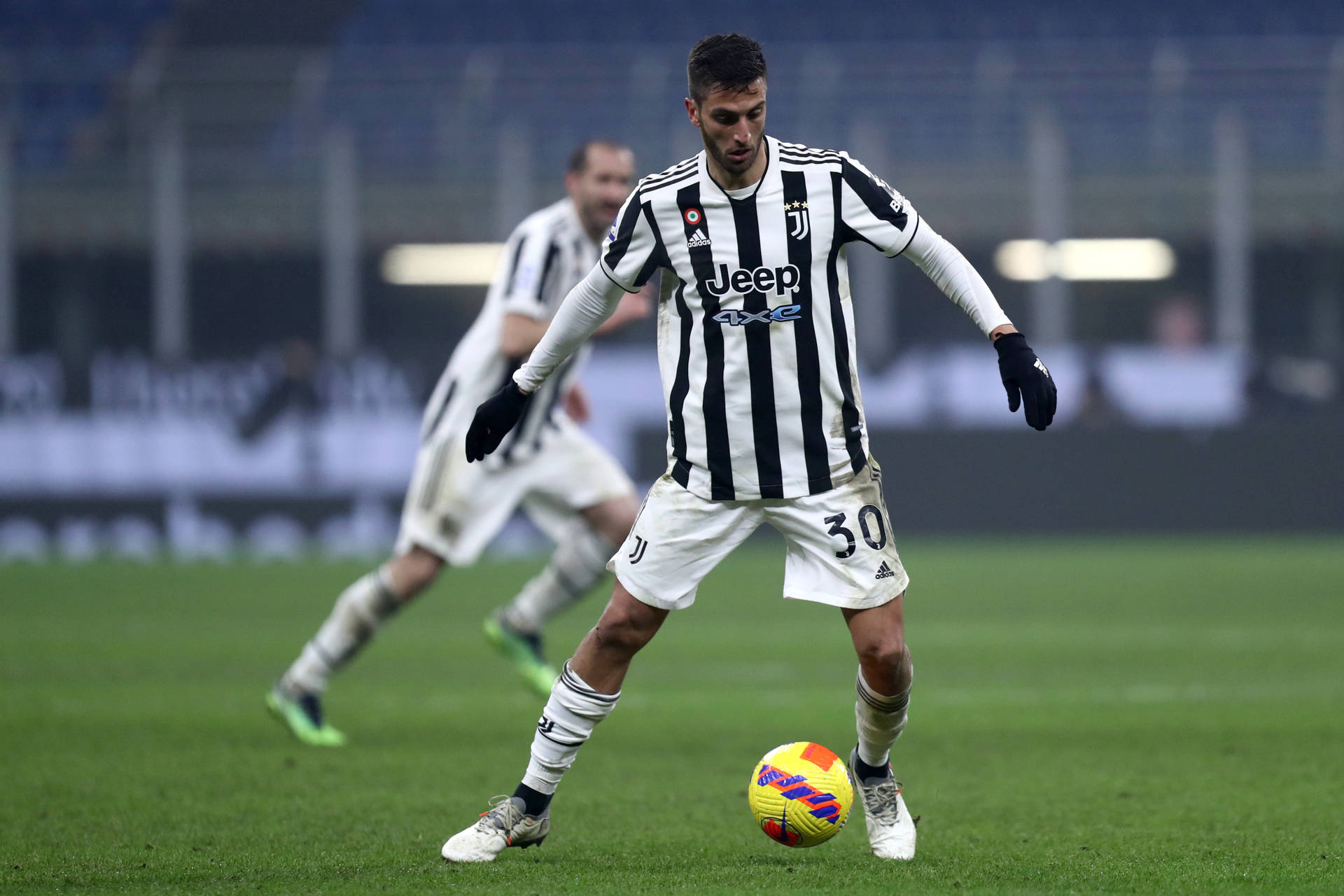 Rodrigo Bentancur For Juventus Full Body Background