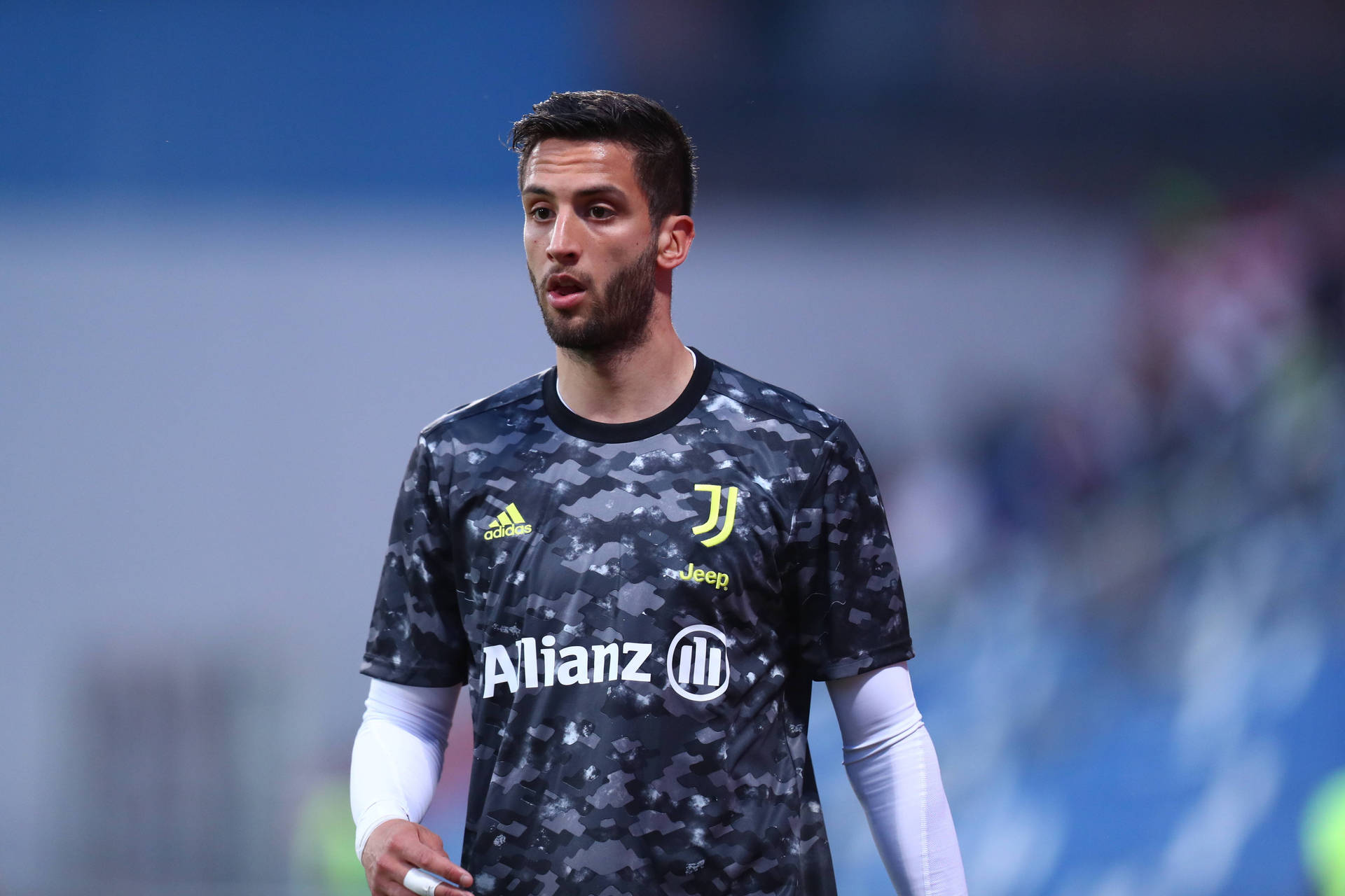 Rodrigo Bentancur In Black Football Jersey Background