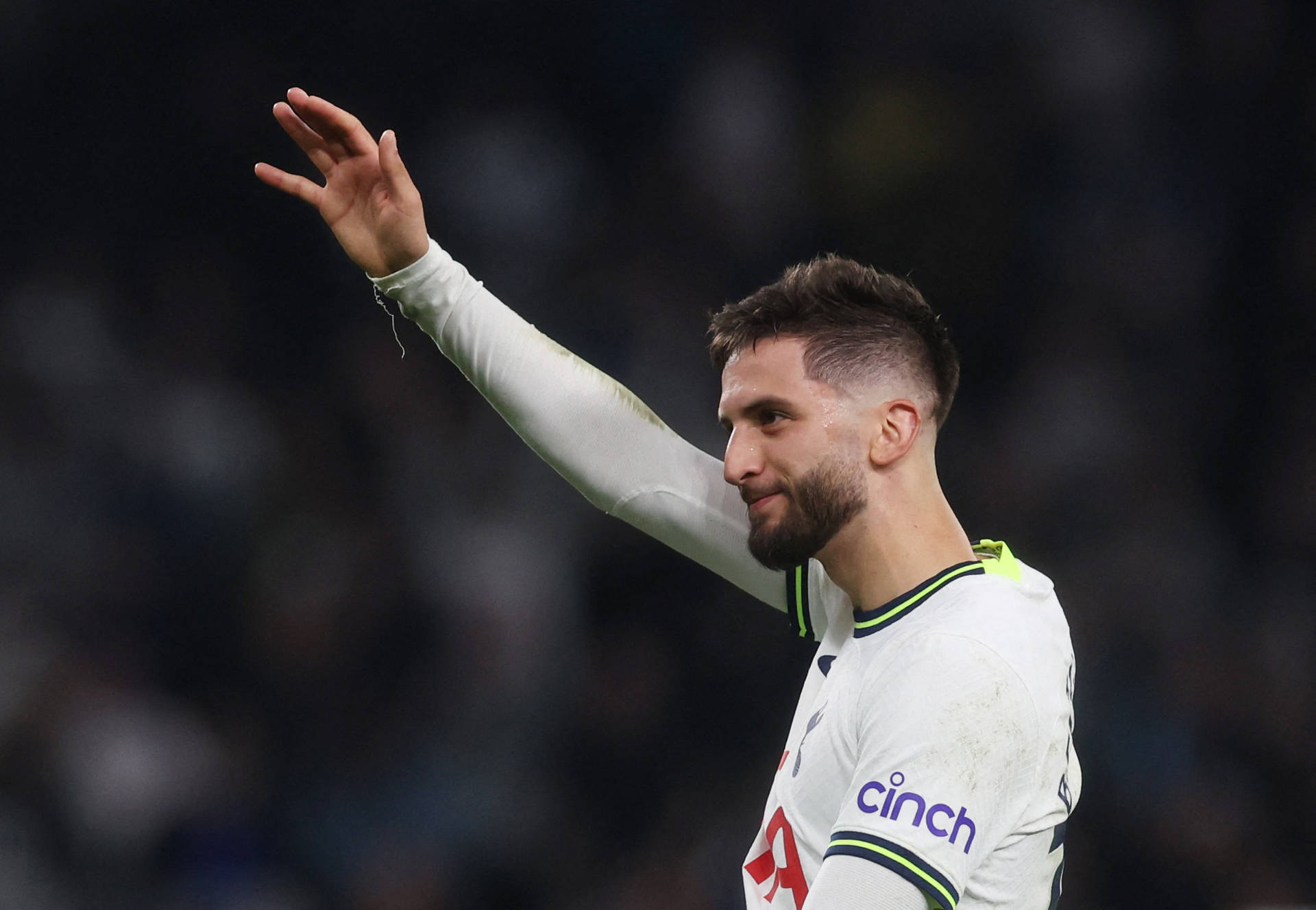 Rodrigo Bentancur Waving To Audience