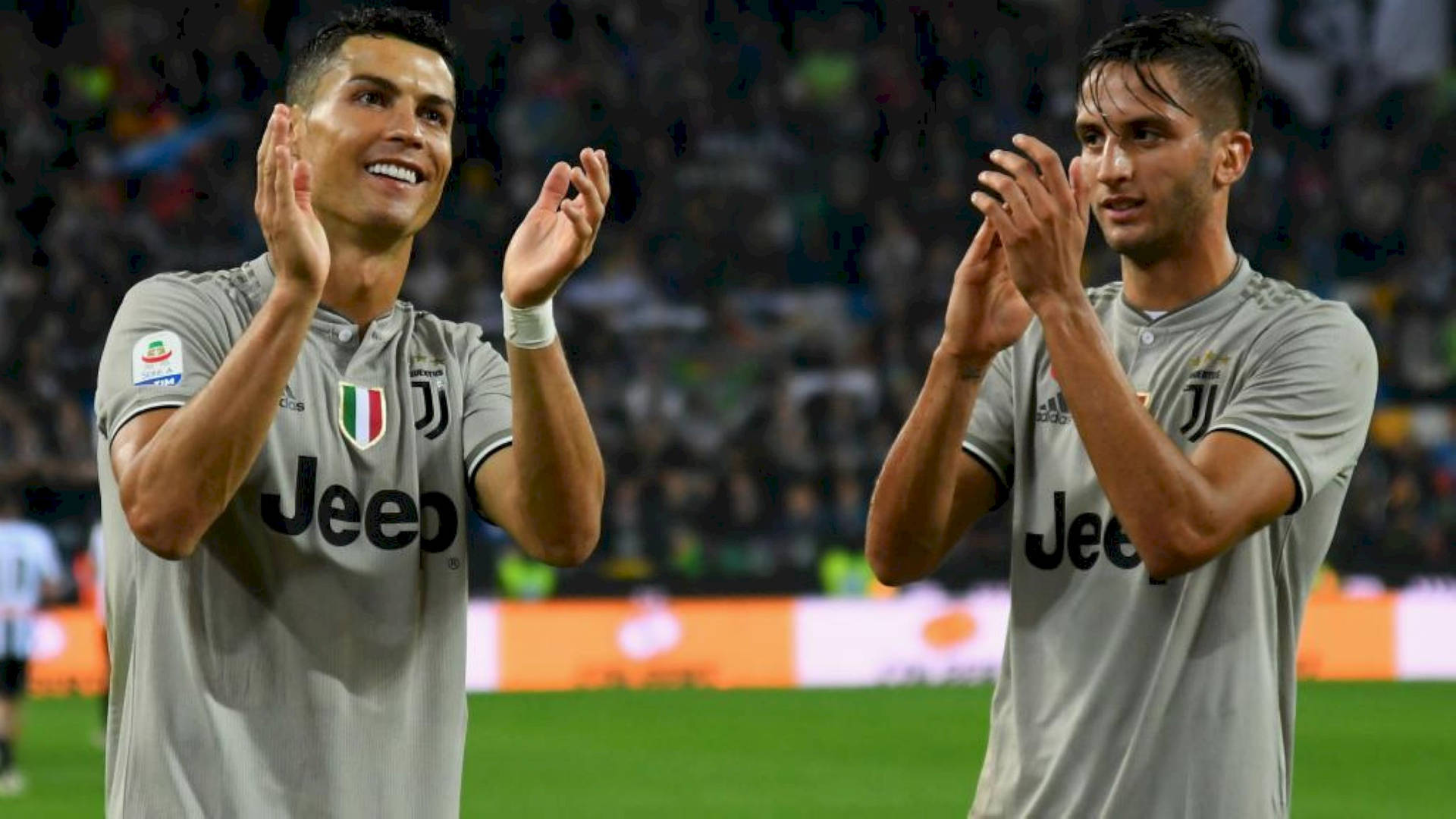 Rodrigo Bentancur With Christiano Ronaldo