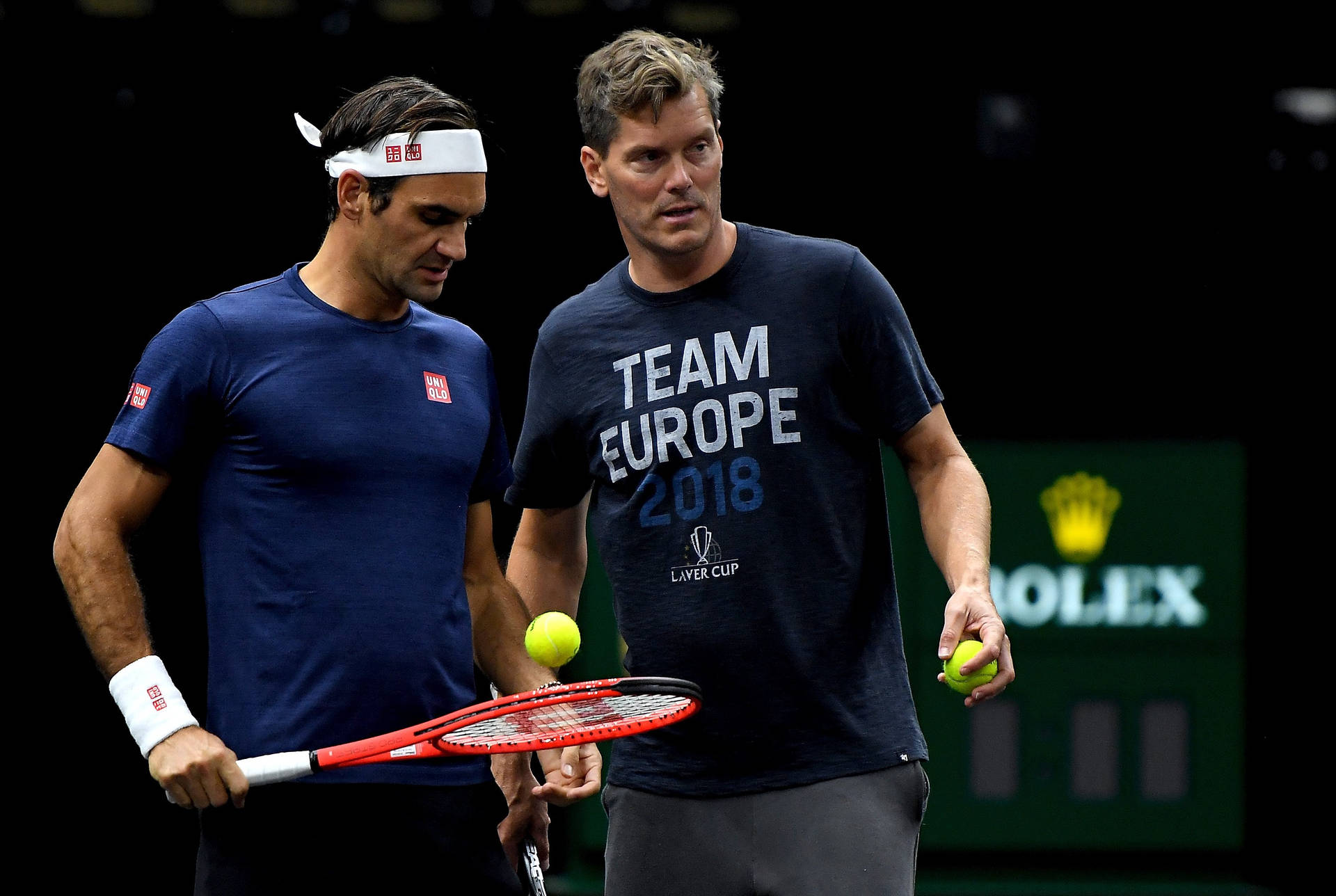 Roger Federer And Thomas Enqvist Background