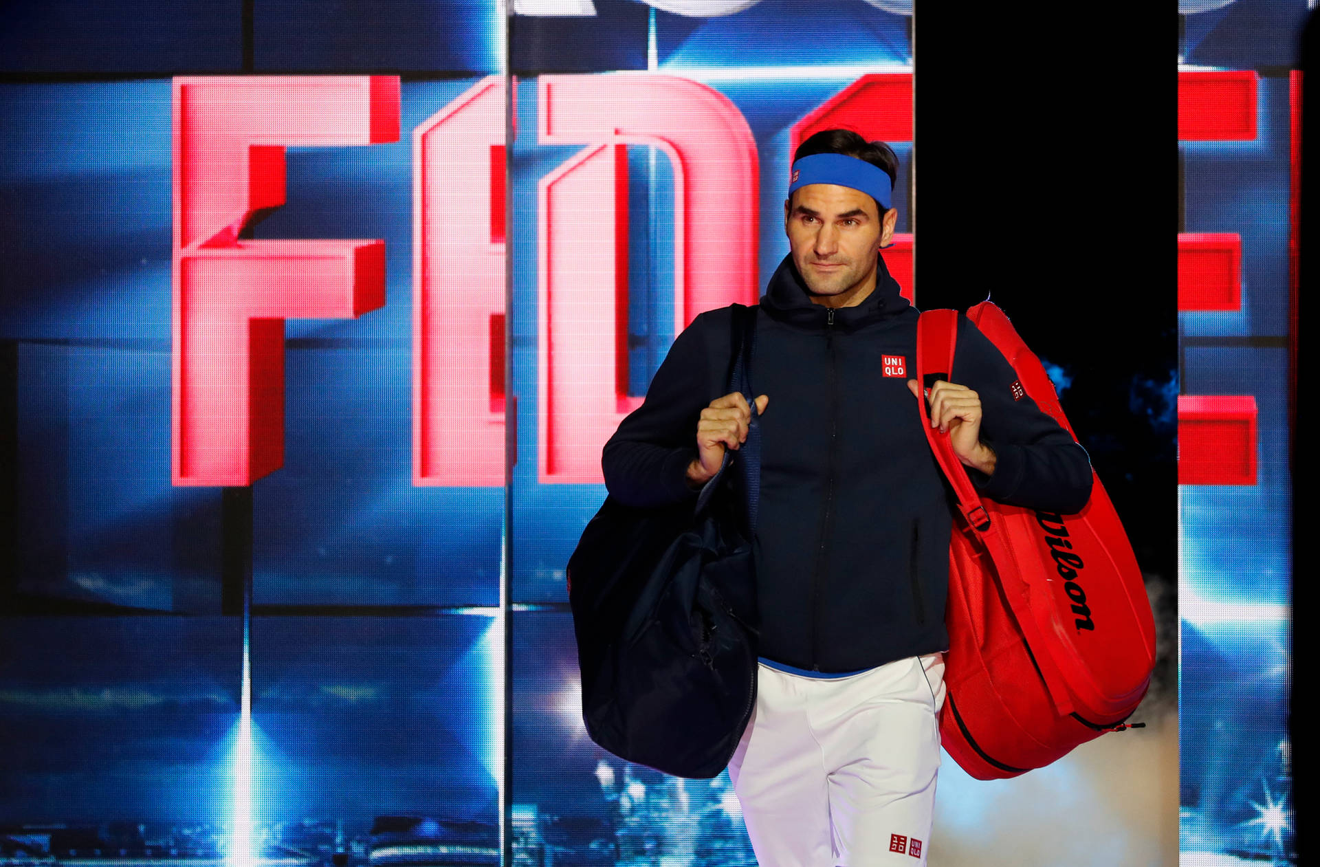 Roger Federer Big Bags Background
