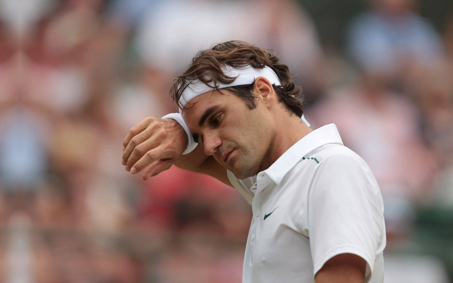 Roger Federer In All White