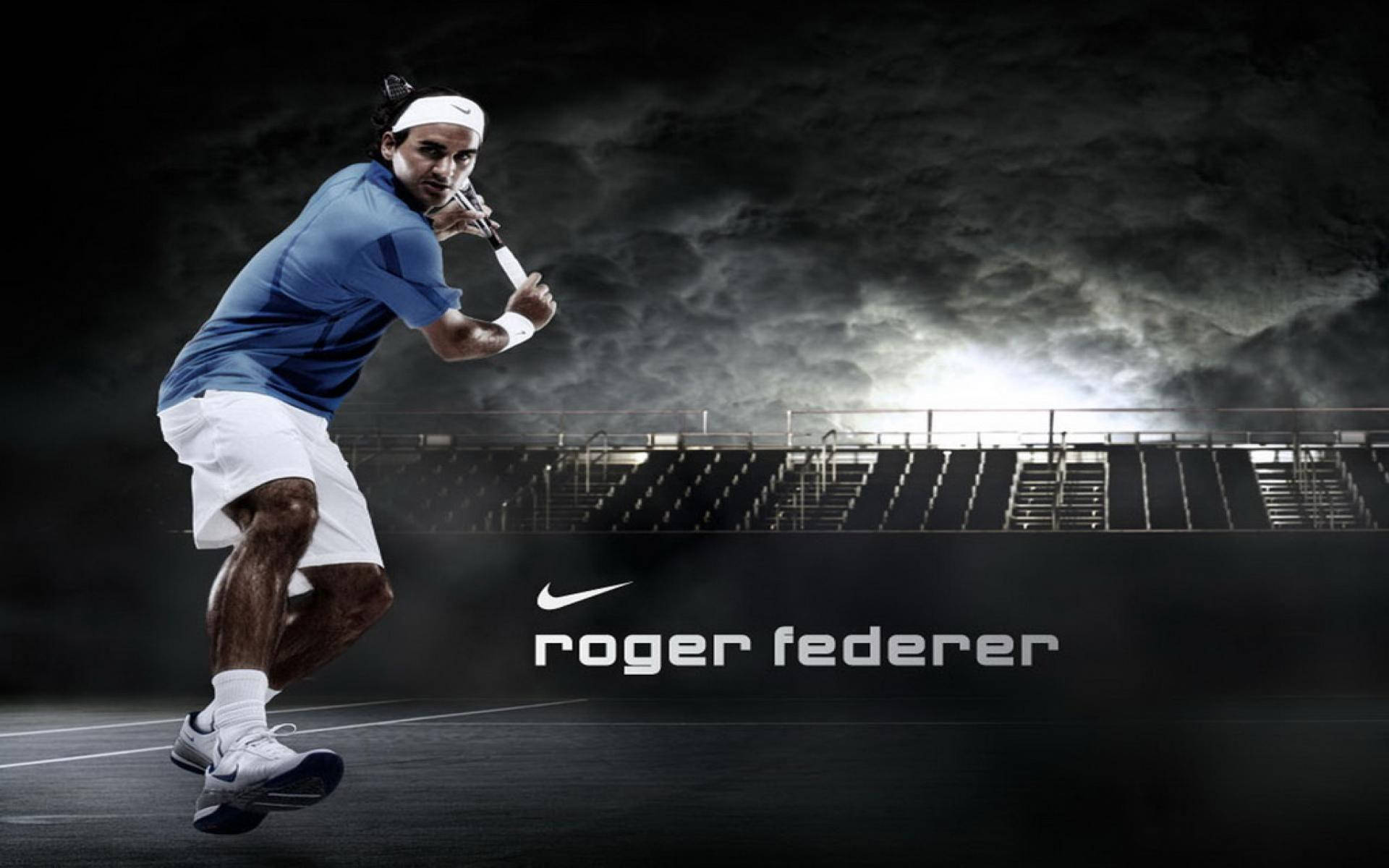 Roger Federer Nike Poster Background