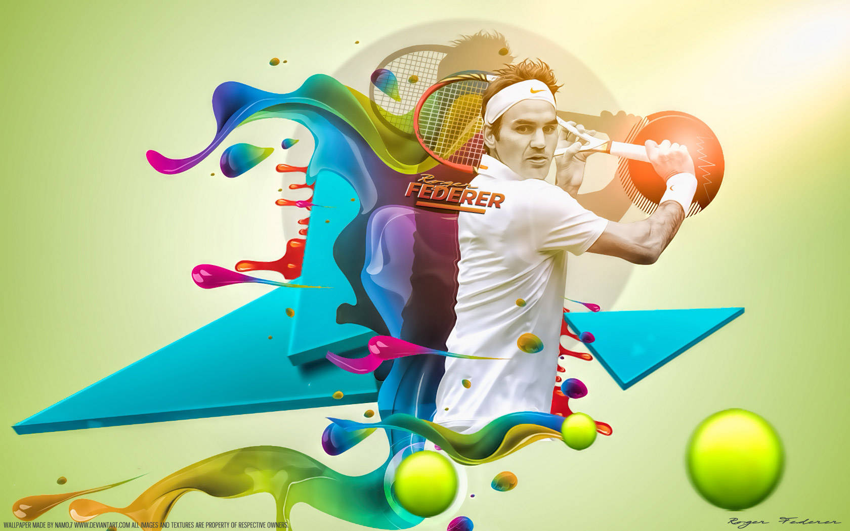 Roger Federer Tennis Poster