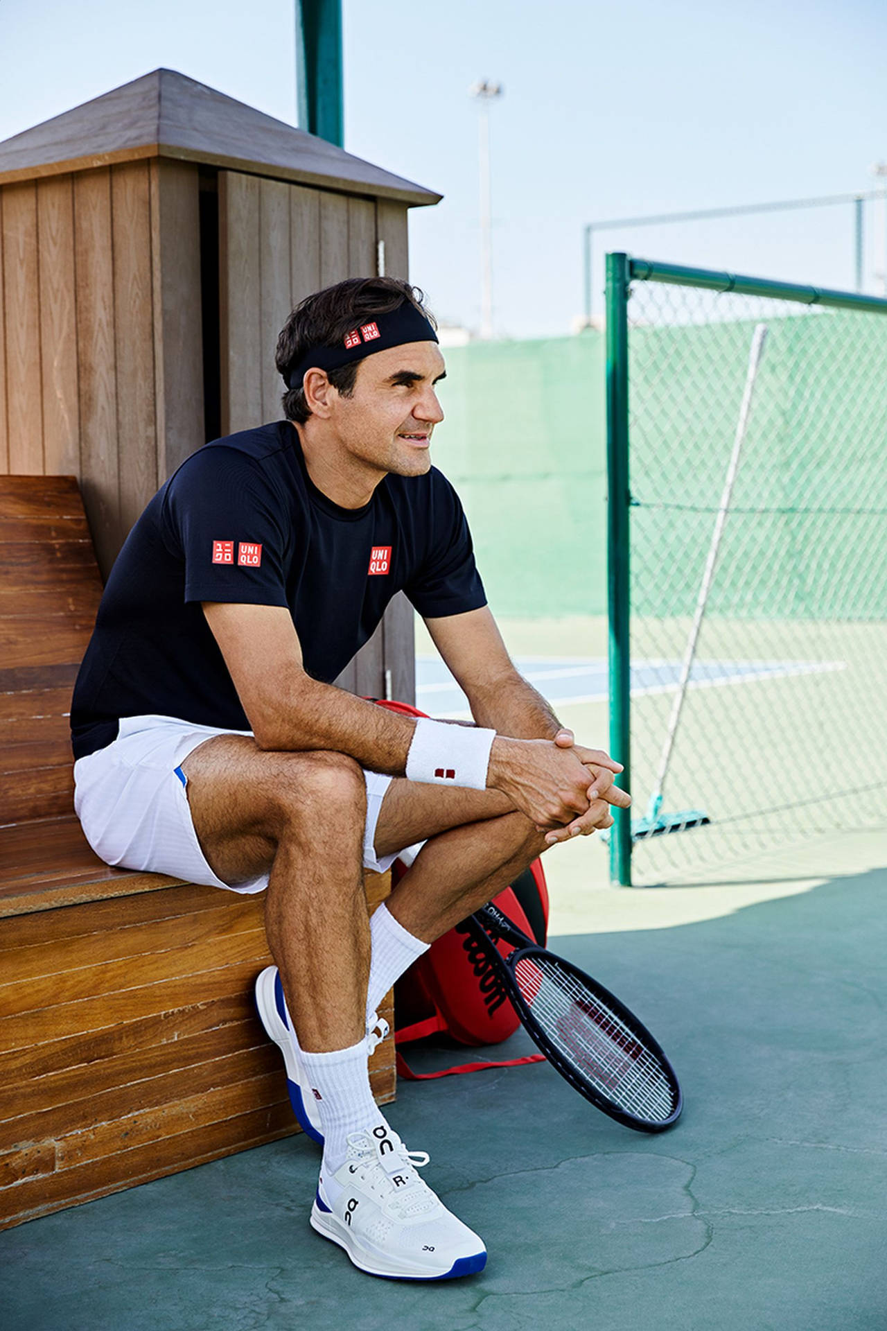 Roger Federer Uniqlo Tennis Outfit Background