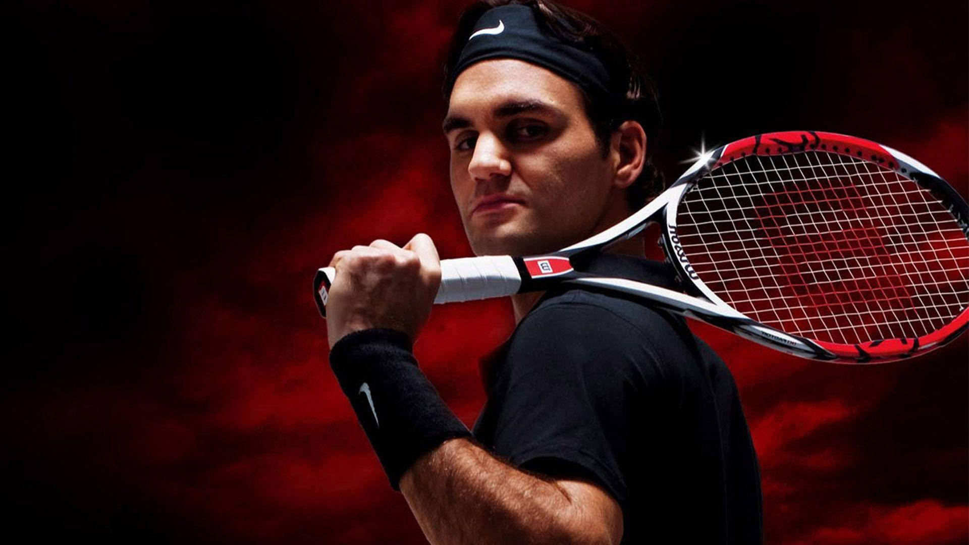 Roger Federer Wilson Tennis Poster Background