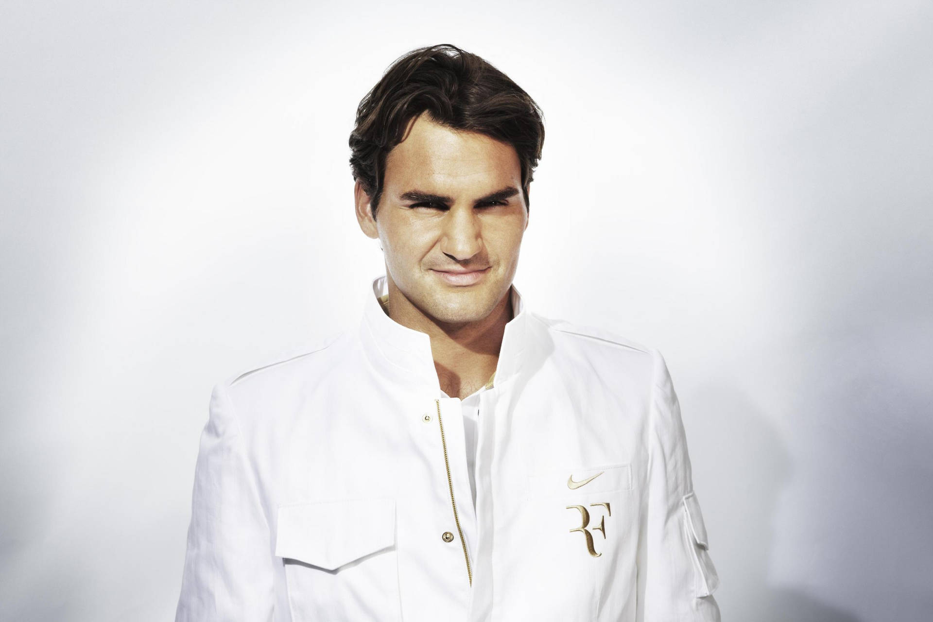 Roger Federer Wimbledon Tennis Outfit Background