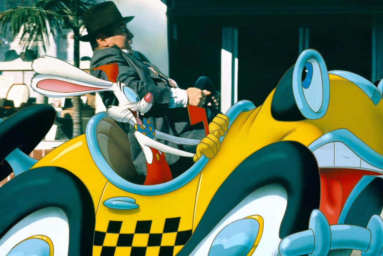 Roger Rabbit Cartoon Car Chase Background