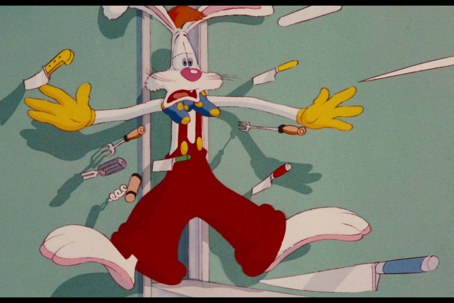 Roger Rabbit Dodging Knives Background